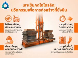 เสาเข็มกดไฮโดรลิก นวัตกรรม