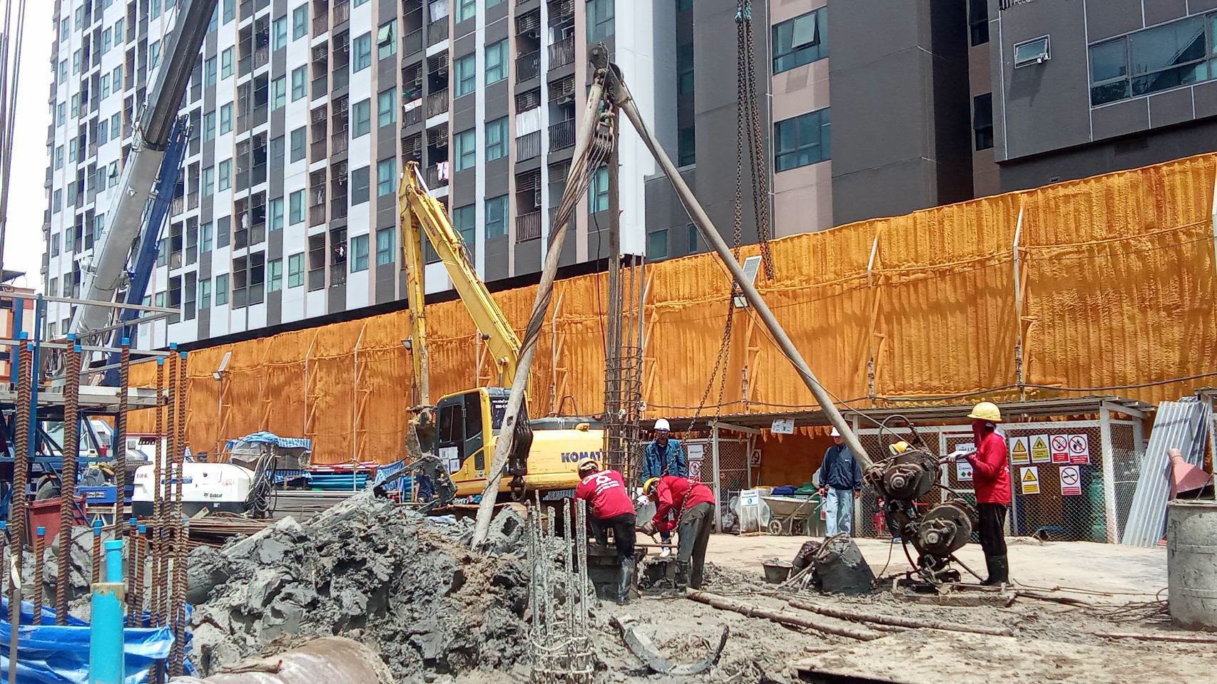 โครงการฟีล โพลโยธิน 59 สเตชั่น งานเสาเข็มเจาะ 2